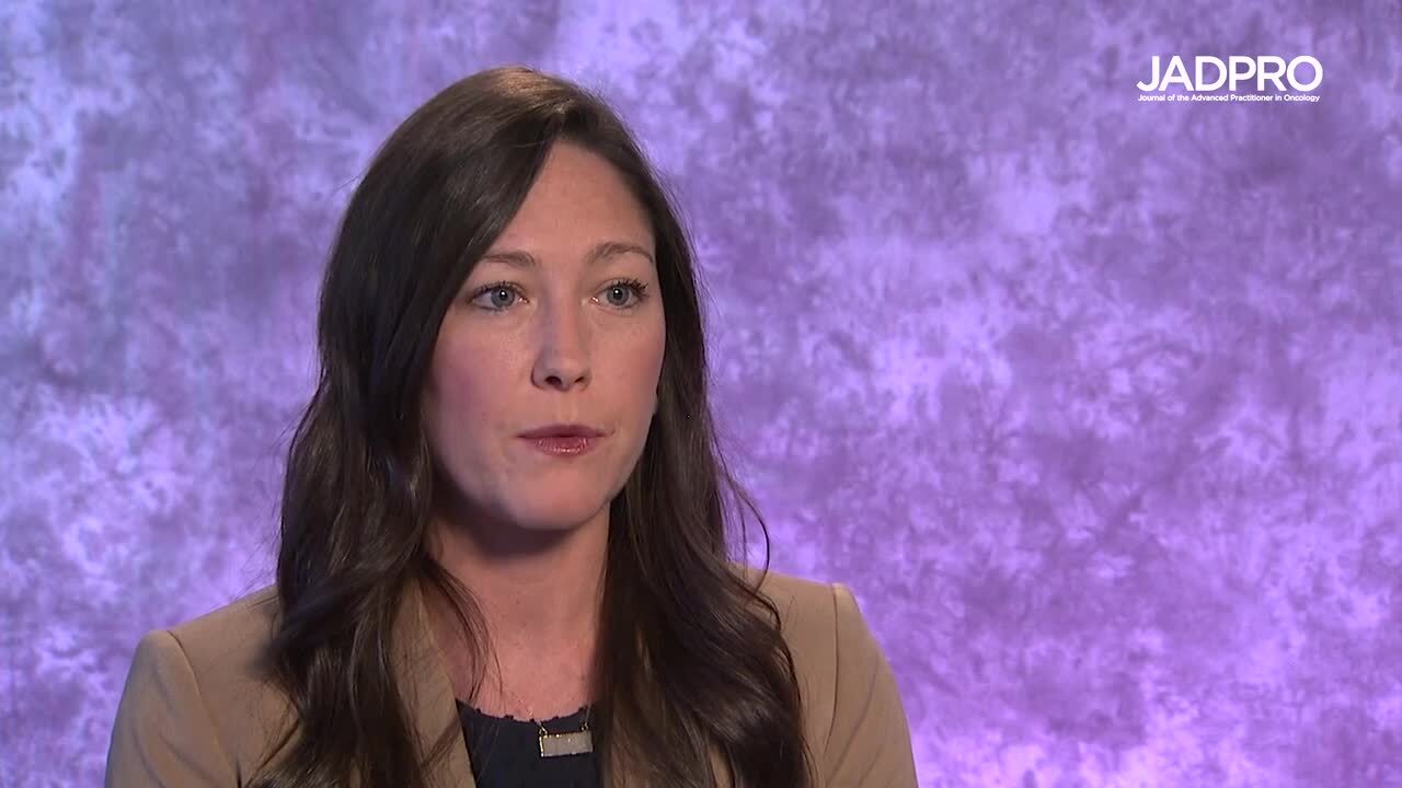 Lindsey M. Lyle, MS, PA-C, on AML: Results From an Early Phase Dose-Escalation and Dose-Expansion Trial